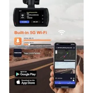 YEECORE D21 Cámara de salpicadero 4K cámara de visión_4