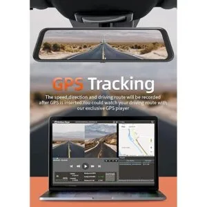 WOLFBOX G850 Cámara de espejo 4K para salpicadero cámara_5