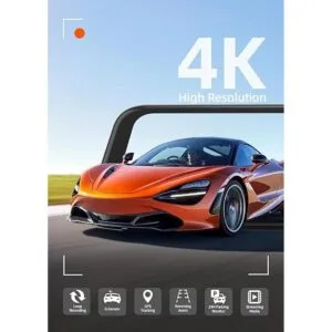 WOLFBOX G850 Cámara de espejo 4K para salpicadero cámara_2