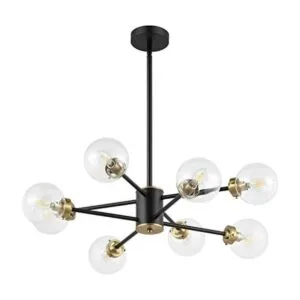 WINGBO Lámpara de araña moderna de 8 luces lámpara de_1