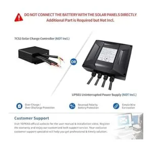 TOPENS TSQ20W Kit de panel solar monocristalino de 20_6