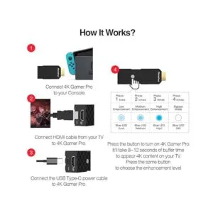 PhotoFast 4K Gamer Pro Video Game Console HDMI 4k upscaler_6