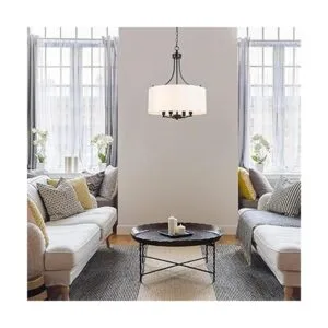 LALUZ Lámpara de araña de iluminación de tambor lámparas_3