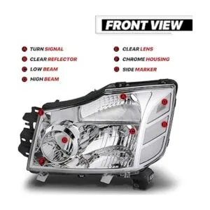 MAUTO Par de montaje de faros de estilo original para_2