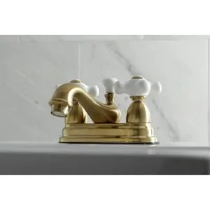 Kingston Brass KS3607PX 4 pulg. grifo de baño central_4