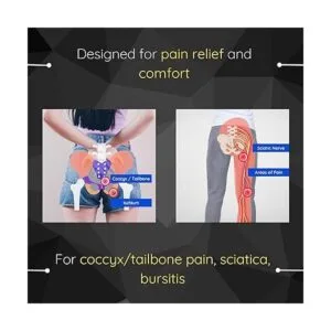 PURAP Cojín para asiento de coxis alivio del coxis_3