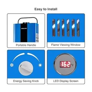 Calentador de agua portátil sin tanque GASLAND para_2