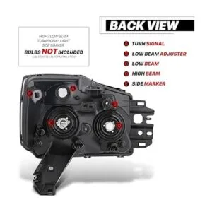 MAUTO Par de montaje de faros de estilo original para_3