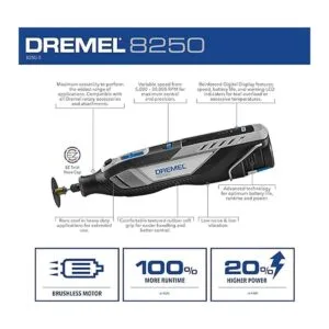 Dremel 8250 Herramienta rotativa inalámbrica de velocidad_3