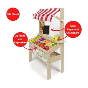 Soporte de madera para mercado de agricultores muebles de_3