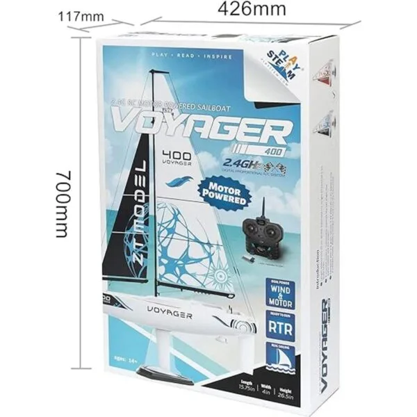 PLAYSTEAM Voyager 400 2.4 GHz RC Motorizado en Azul 21_3