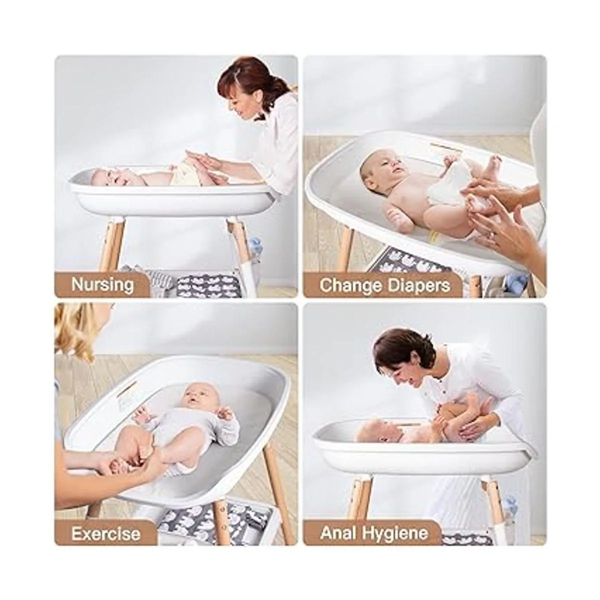 Beberoad Love Cambiador de bebé cambiador de pañales con_2