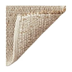 S L Homes Alfombra natural de yute de algodón tejida a_3