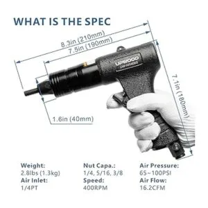 Pistola neumática de tuerca remachada con mandriles y_3