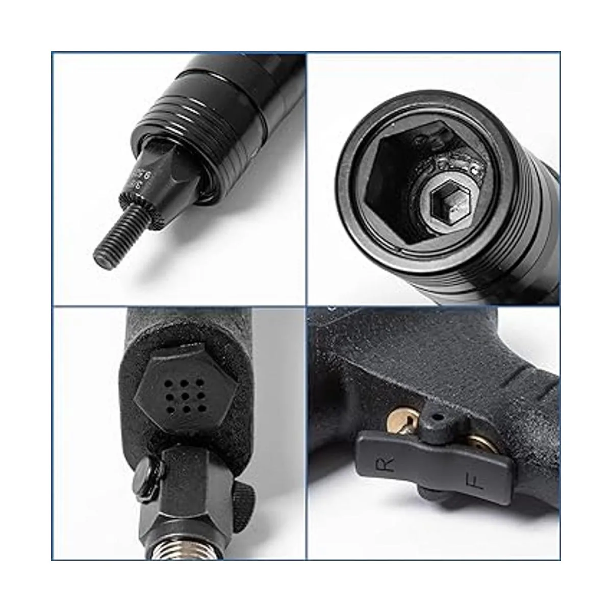 Pistola neumática de tuerca remachada con mandriles y_5