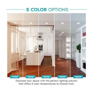 Luxrite Luces empotrables LED cuadradas de 3.9 in 14 W_2