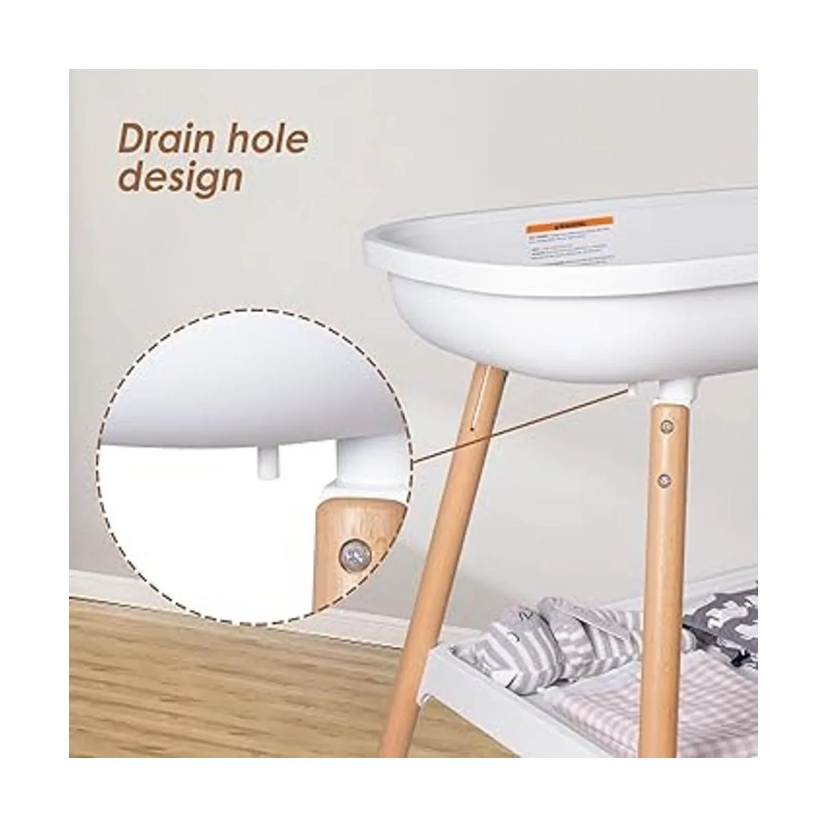 Beberoad Love Cambiador de bebé cambiador de pañales con_4