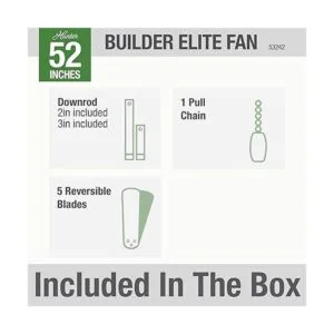 Hunter Fan Builder Elite Ventilador de techo para_4