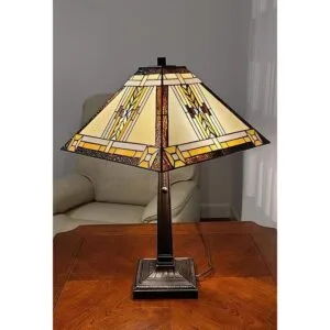 Lámpara de mesa estilo Banker Mission de 23 pulgadas de_7