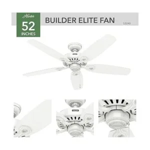 Hunter Fan Company 53240 Builder Elite Ventilador de_2
