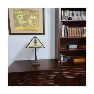 Lámpara de mesa estilo Banker Mission de 23 pulgadas de_4