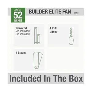 Hunter Fan Company 53240 Builder Elite Ventilador de_4