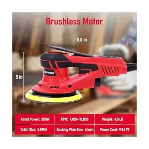 Lijadora orbital eléctrica aleatoria motor sin escobillas_7