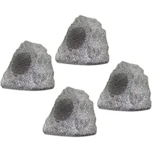 Juego de 4 nuevas bocinas de rock para patio o jardín_1