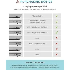 Estación de acoplamiento QIYO USB C estación de_2