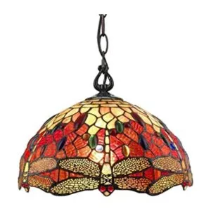 Lámpara colgante colgante estilo Tiffany de 14 pulgadas de_1
