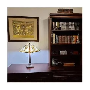 Lámpara de mesa estilo Banker Mission de 23 pulgadas de_3