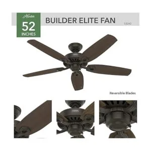 Hunter Fan Builder Elite Ventilador de techo para_2