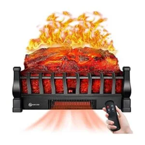 ALPACA Calentador eléctrico de troncos de chimenea con_1