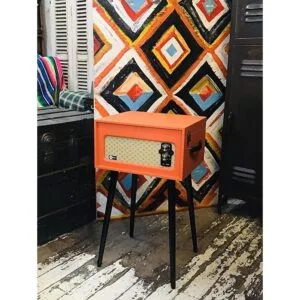 Arkrocket Tocadiscos retro Bluetooth de 3 velocidades con_6