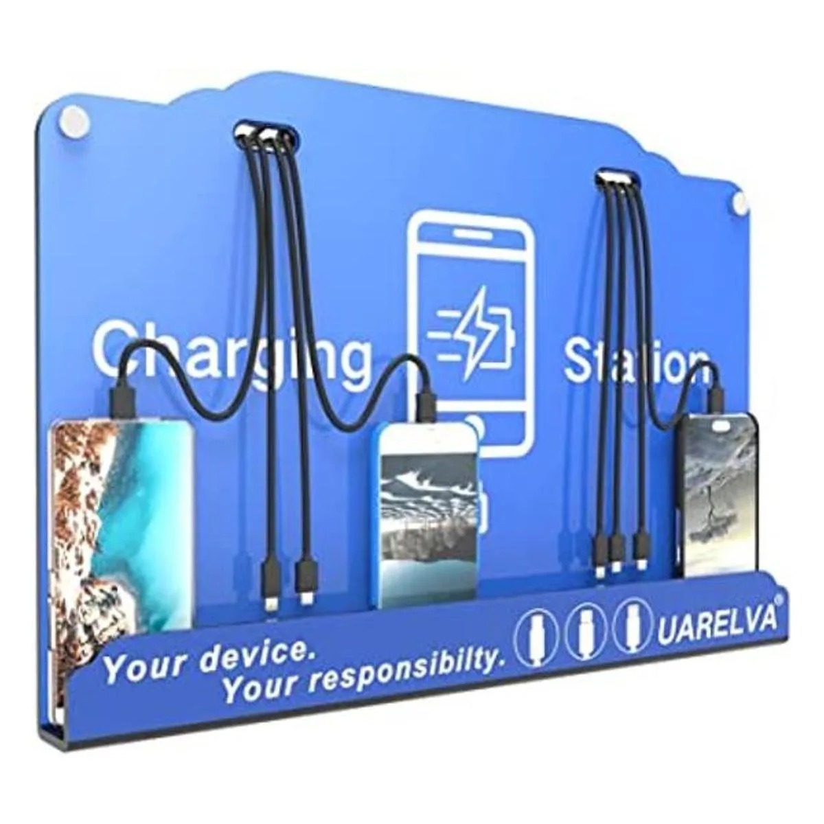 Estación de carga de teléfono celular montada en la_1