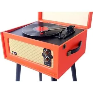 Arkrocket Tocadiscos retro Bluetooth de 3 velocidades con_2