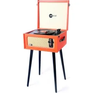 Arkrocket Tocadiscos retro Bluetooth de 3 velocidades con_1