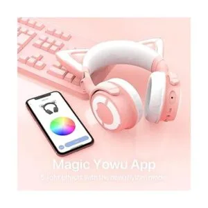 YOWU Auriculares RGB para orejas de gato 4 auriculares_5