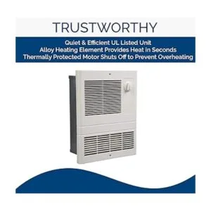 Broan Calentador de pared calentador de rejilla blanco_6