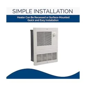 Broan Calentador de pared calentador de rejilla blanco_4