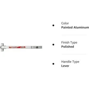 Barra de empuje para puerta comercial Dispositivo de_4