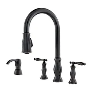 Pfister F5314HNY Grifo de cocina desplegable Hanover de 2_1
