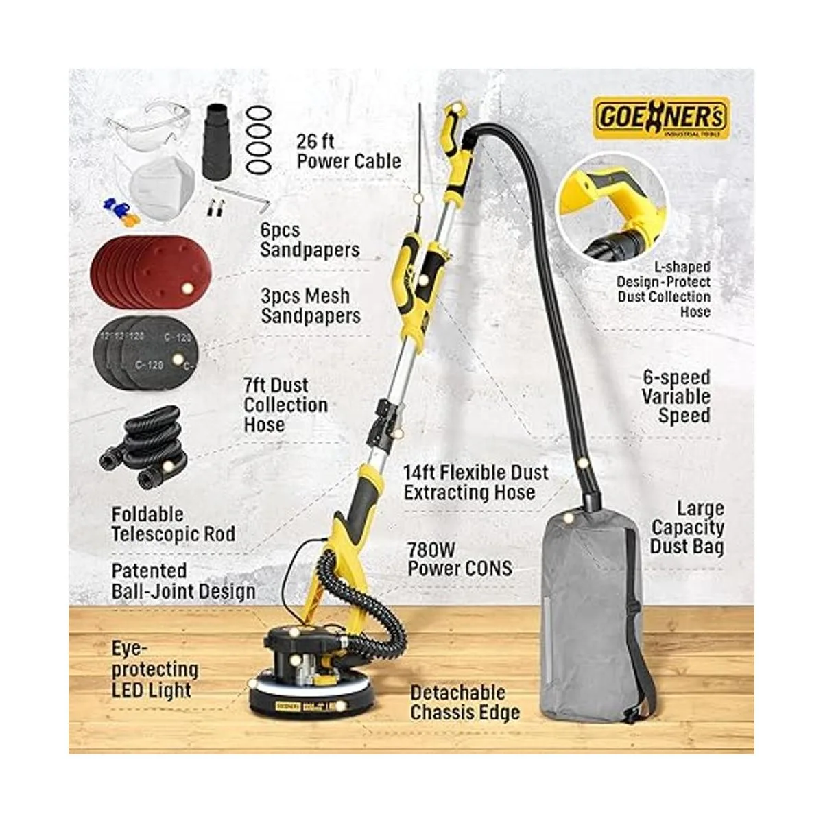Drywall Sander Electric Drywall Sander with Vacuum 6_6
