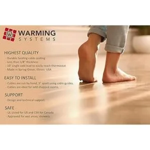 Sistema radiante eléctrico del suelo con termostato de_3