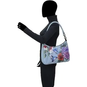 Anna by Anuschka Hobo de cuero genuino pintado a mano para_6