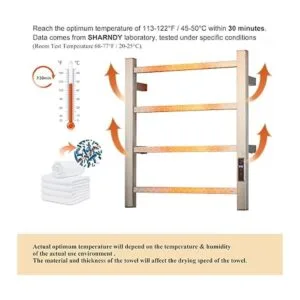 SHARNDY Calentador de toallas con temporizador integrado_2