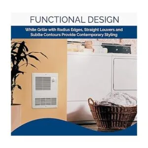 Broan Calentador de pared calentador de rejilla blanco_3