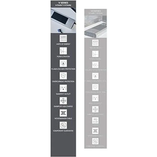 Austere Serie V Power 8Outlet con Omniport USB 3.000_6