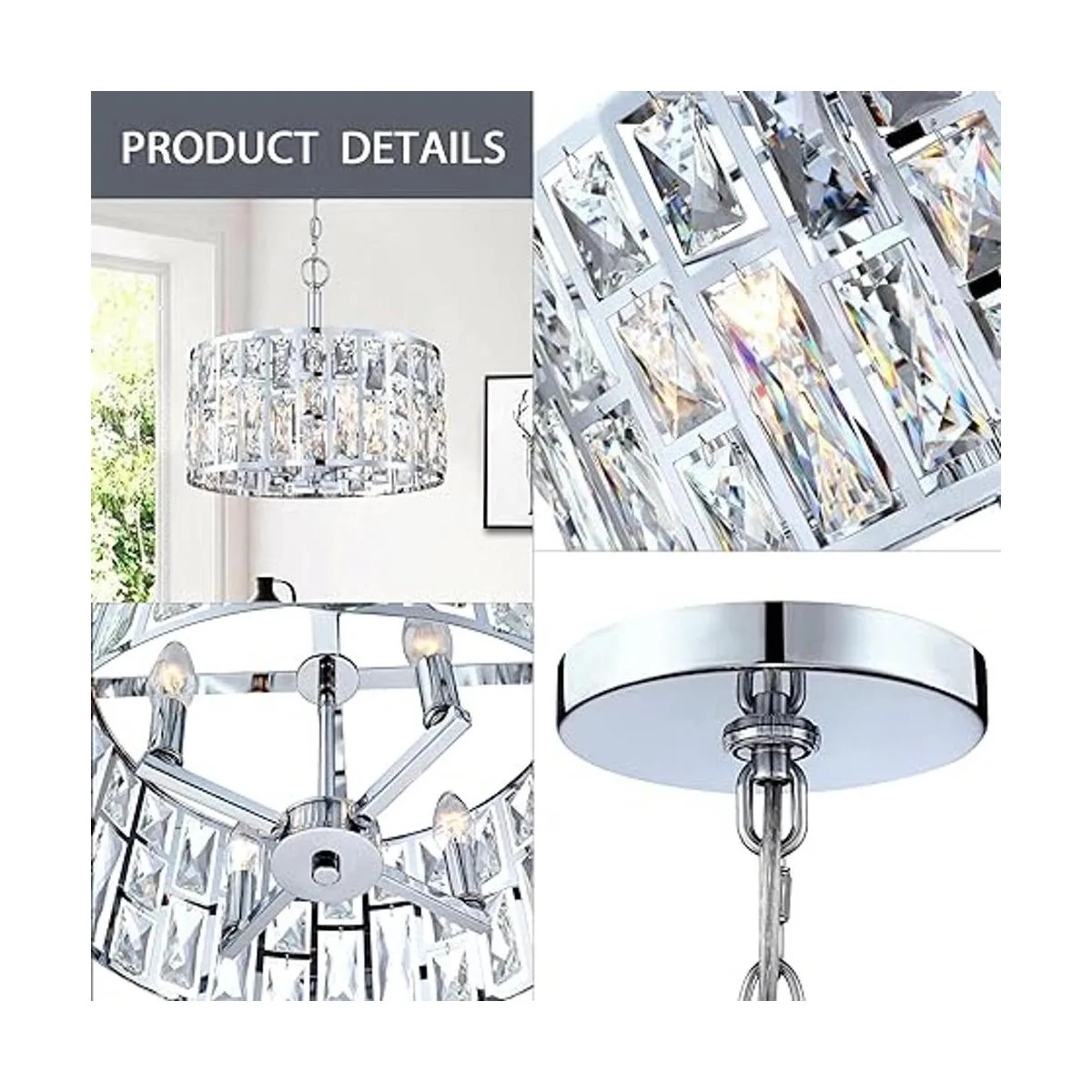 Lámpara de araña convertible de cristal de granja e_7