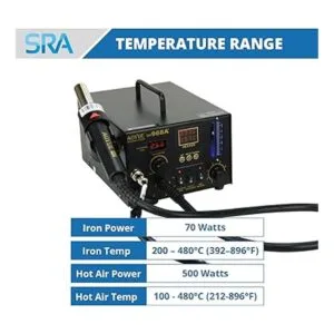 Aoyue 968A estación de retrabajo digital SMD por aire_3